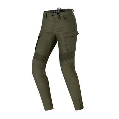 Damskie jeansy motocyklowe Shima GIRO 2.0 khaki