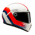 Kask motocyklowy HJC V10 Fq20 Retro biały/czerwony/niebieski