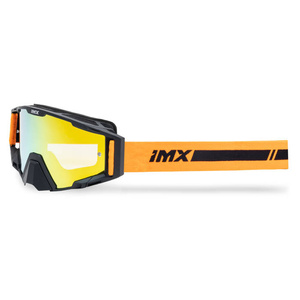 Gogle motocyklowe IMX Sand Black Matt/Orange - Szyba Orange Iridium + Clear (2 Szyby W Zestawie)