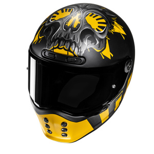 Kask motocyklowy HJC V10 Crania żółty/czarny