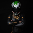 Damska kurtka motocyklowa skórzana miejska/sportowa Rebelhorn REBEL czarny-złoty