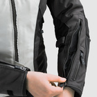 Damska kurtka motocyklowa tekstylna miejska/turystyczna Rebelhorn HIKER IV czarny-szary-żółty fluo