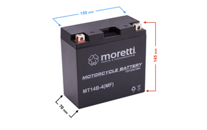 Akumulator AGM (Gel) MT14B MORETTI
