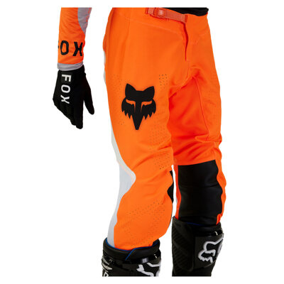 spodnie motocyklowe cross offroad FOX Flexair Magnetic Fluo pomarańczowy
