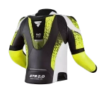 Kurtka motocyklowa skórzana sportowa Shima STR 2.0 biały/fluo