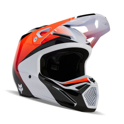 Kask cross offroad motocyklowy FOX V1 Streak Helmet czarny/żółty