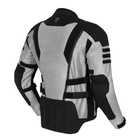 Kurtka motocyklowa tekstylna miejska/turystyczna Rebelhorn SCANDAL II srebrny-czarny