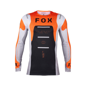 Bluza koszulka motocyklowa rowerowa cross offroad mtb FOX Flexair Magnetic Fluo pomarańczowy