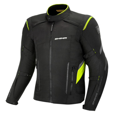 Kurtka motocyklowa tekstylna miejska/turystyczna Shima RUSH fluo