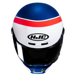 Kask motocyklowy integralny custom cruiser HJC V10 Grape niebieski/czerwony