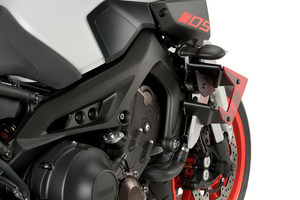 Boczne spoilery dociskowe do Yamaha MT-09 17-20 Czerwony