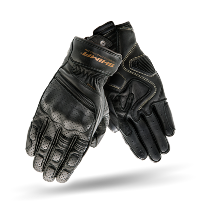 Rękawice motocyklowe miejskie/turystyczne skórzane Shima AVIATOR czarny