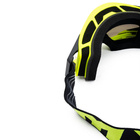 Gogle motocyklowe IMX Sand Fluo Yellow Matt/Black - Szyba Silver Iridium + Clear (2 Szyby W Zestawie)