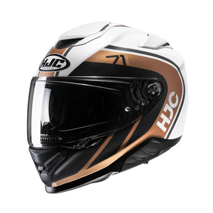 Kask motocyklowy integralny HJC RPHA 71 Mapos biały/brązowy