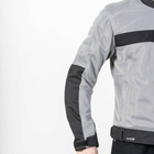 Kurtka motocyklowa tekstylna miejska OZONE DART SILVER czarna