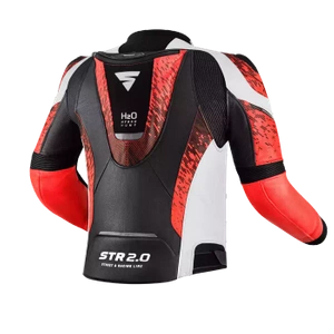 Kurtka motocyklowa skórzana sportowa Shima STR 2.0 czerwony