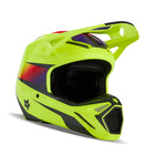 Kask cross offroad motocyklowy FOX V1 Flora Helmet żółty