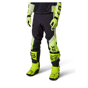 spodnie motocyklowe cross offroad FOX Flexair Efekt Fluo żółty