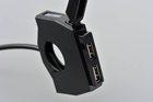 Daytona Źródła zasilania z 2 portami USB na smukłej obejmie do montażu na kierownicy motocykla 89372