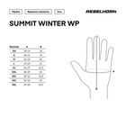 Rękawice motocyklowe miejskie/turystyczne SUMMIT WINTER WP czarny