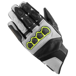 Rękawice motocyklowe miejskie/turystyczne Rebelhorn PATROL krótkie czarny-szary