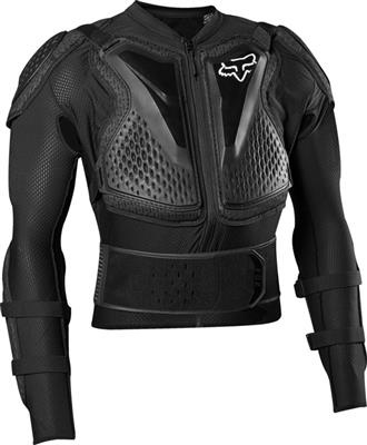 Dziecięca koszulka bluza z ochraniaczami zbroja buzer cross offroad mtb FOX Titan Sport czarny Junior