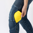 Damskie jeansy motocyklowe OZONE AGNESS II niebieski sprany