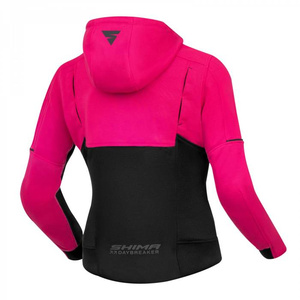 Damska kurtka motocyklowa tekstylna miejska Shima DAYBREAKER czarny/różowy