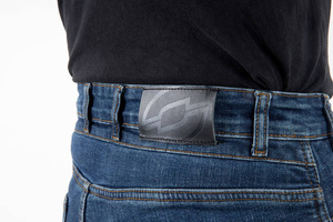 Jeansy motocyklowe OZONE HORNET II sprany niebieski