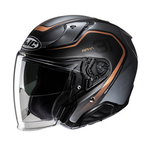 Kask motocyklowy otwarty HJC RPHA 31 Kouv czarny/złoty