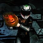 Spodnie motocyklowe skórzane damskie Rebelhorn REBEL czarny-złoty