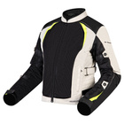 Damska kurtka motocyklowa miejska tekstylna OZONE FLOW czarna szary żółty fluo