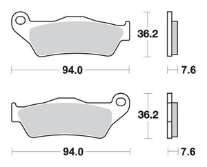 SBS KLOCKI HAMULCOWE KH181 STREET EXCEL/RACING SINTER KOLOR ZŁOTY