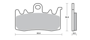 SBS KLOCKI HAMULCOWE KH630 STREET EXCEL SINTER KOLOR ZŁOTY PASUJE DO: HARLEY DAVIDSON 975 BRONX, RA 1250 PAN AMERICA, RH SPORTSTER S, INDIAN FTR RALLY, 1800 CHALLENGER PRZÓD