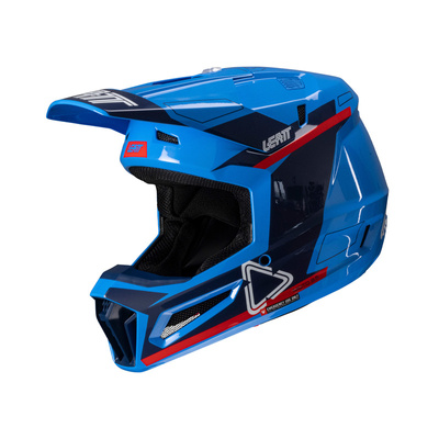 Kask motocyklowy LEATT Kit Moto 3.5 V25 Royal z goglami