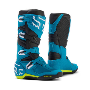 Buty motocyklowe cross offroad mtb FOX Comp niebieski/żółty