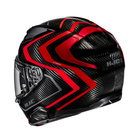 Kask motocyklowy integralny HJC F71 Carbon Nevio czarny/czerwony