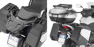 GIVI STELAŻ KUFRA CENTRALNEGO Z ALUMINIOWĄ PŁYTĄ MONOKEY DEDYKOWANY DO HONDA NT1100 (22) - PRODUKT MOTOCYKLOWY