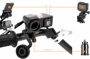 Motocyklowe gniazdo USB - eXtremestyle® MUS04