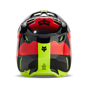 Kask cross offroad motocyklowy FOX V3 Revise Helmet Navy/pomarańczowy