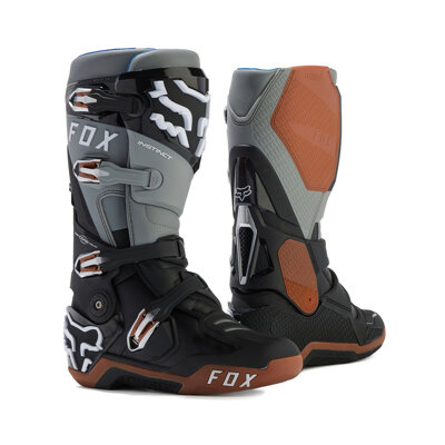 Buty motocyklowe cross offroad mtb FOX Instinct czarny/szary