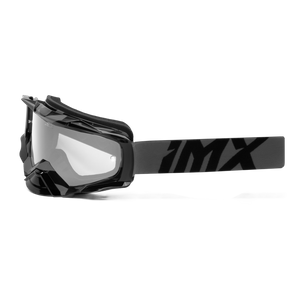 Gogle motocyklowe IMX Dust Graphic Grey Gloss/Black - Szyba Dark Smoke + Clear (2 Szyby W Zestawie)