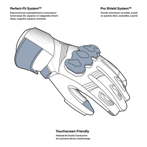 Rękawice motocyklowe REBELHORN Viper