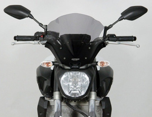Szyba motocyklowa MRA YAMAHA MT-07, RM04, 2014-2017, forma NRM, czarna