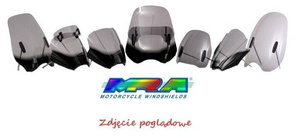 Uniwersalna szyba do motocykli bez owiewek MRA, forma SPS-A, czarna