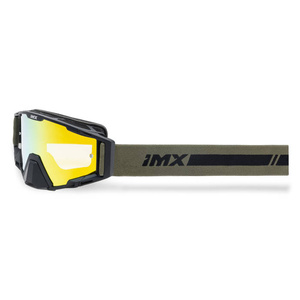 Gogle motocyklowe IMX Sand Black Matt/Bronze - Szyba Orange Iridium + Clear (2 Szyby W Zestawie)