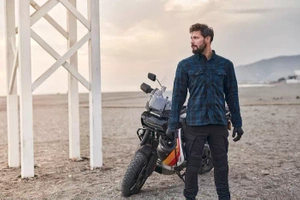 Koszula motocyklowa tekstylna miejska Shima RENEGADE 2 niebieski