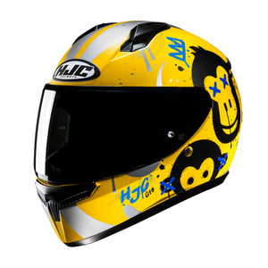 Kask motocyklowy integralny HJC C10 Geti żółty/srebrny