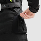 Damska kurtka motocyklowa tekstylna miejska/turystyczna Rebelhorn HIKER IV czarny-szary-żółty fluo