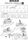 Stelaż kufra tylnego motocyklowego SHAD do Honda CB 500 F